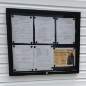 Village Hall Notice Board